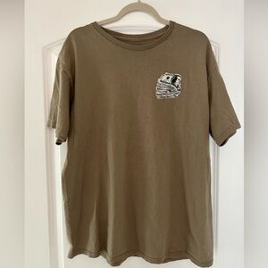 Men's Money Casual Brown Graphic Tee Never Enough, XL